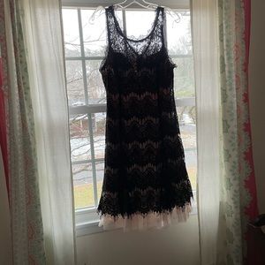 Dress Barn Black Lace Cocktail Dress Size 16